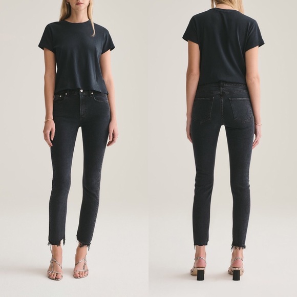 Agolde Denim - AGOLDE Toni Mid Rise Straight Fit Jeans in Feral